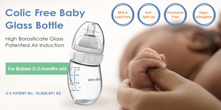 Baby Pippin Anti Colic Baby Glass Bottles